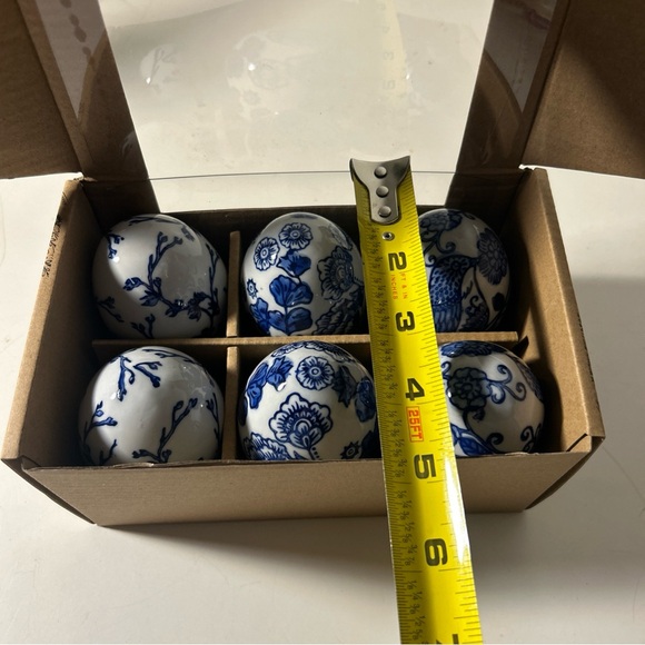 Begonia Market Blue and White Decorative Easter Spring Eggs Bowl filler Summer - Picture 12 of 16
